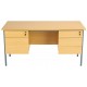 Eco 18 Desk with Twin Fixed Pedestal